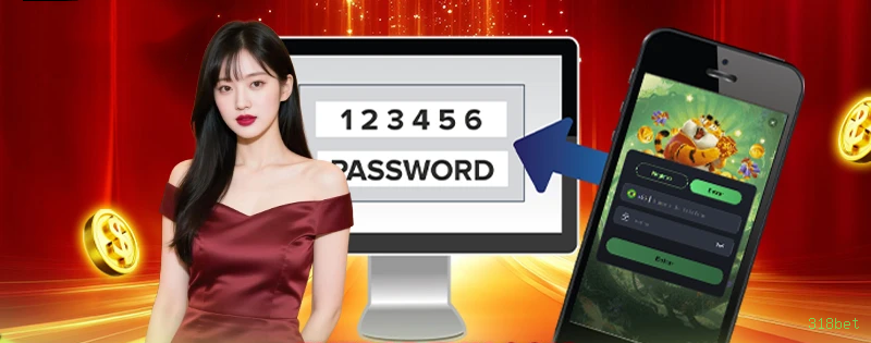 Imagem promocional da 318bet mostrando a plataforma e suas vantagens